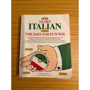 Barron's Learn Italian The Fast & Fun Way Language Learning Book with Dictionary